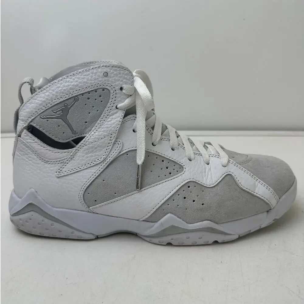 Air Jordan 7 Retro Pure Money Pure White/ Pure Platinum Sneakers Men's Sz 9